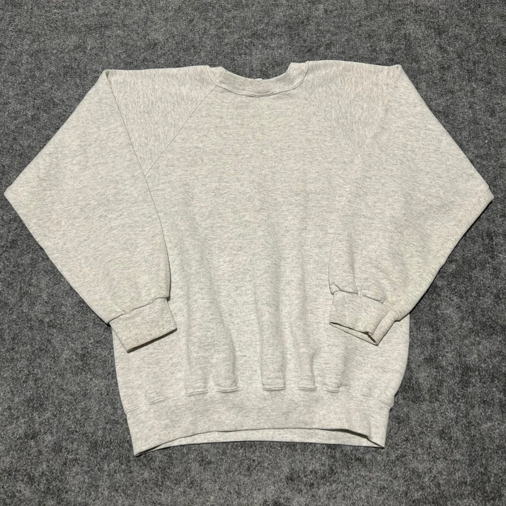 Vintage Santee Navy Sigonella Sweatshirt Gray 90s Retro Skater Size Medium